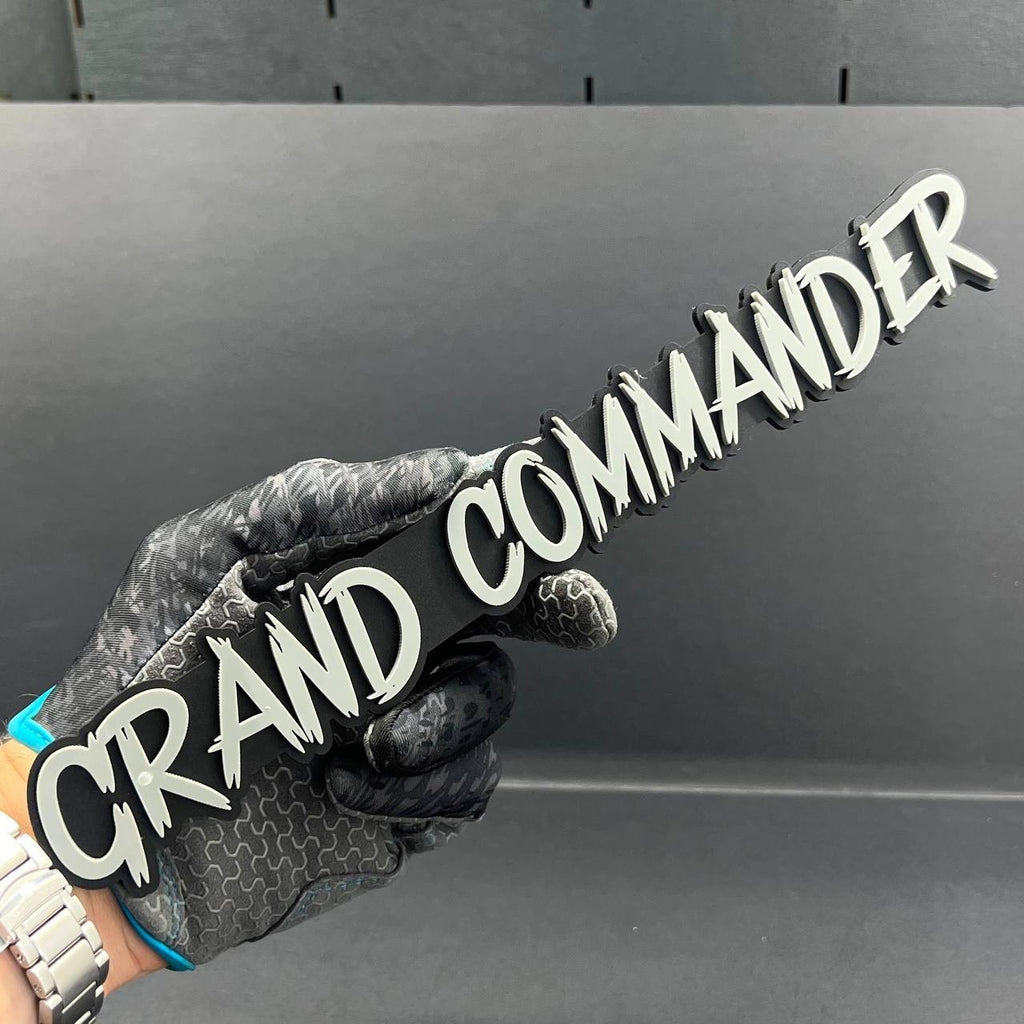 1PC GRAND COMMANDER 3D Emblem – Multicolor Acrylic Tailgate & Fender Badge