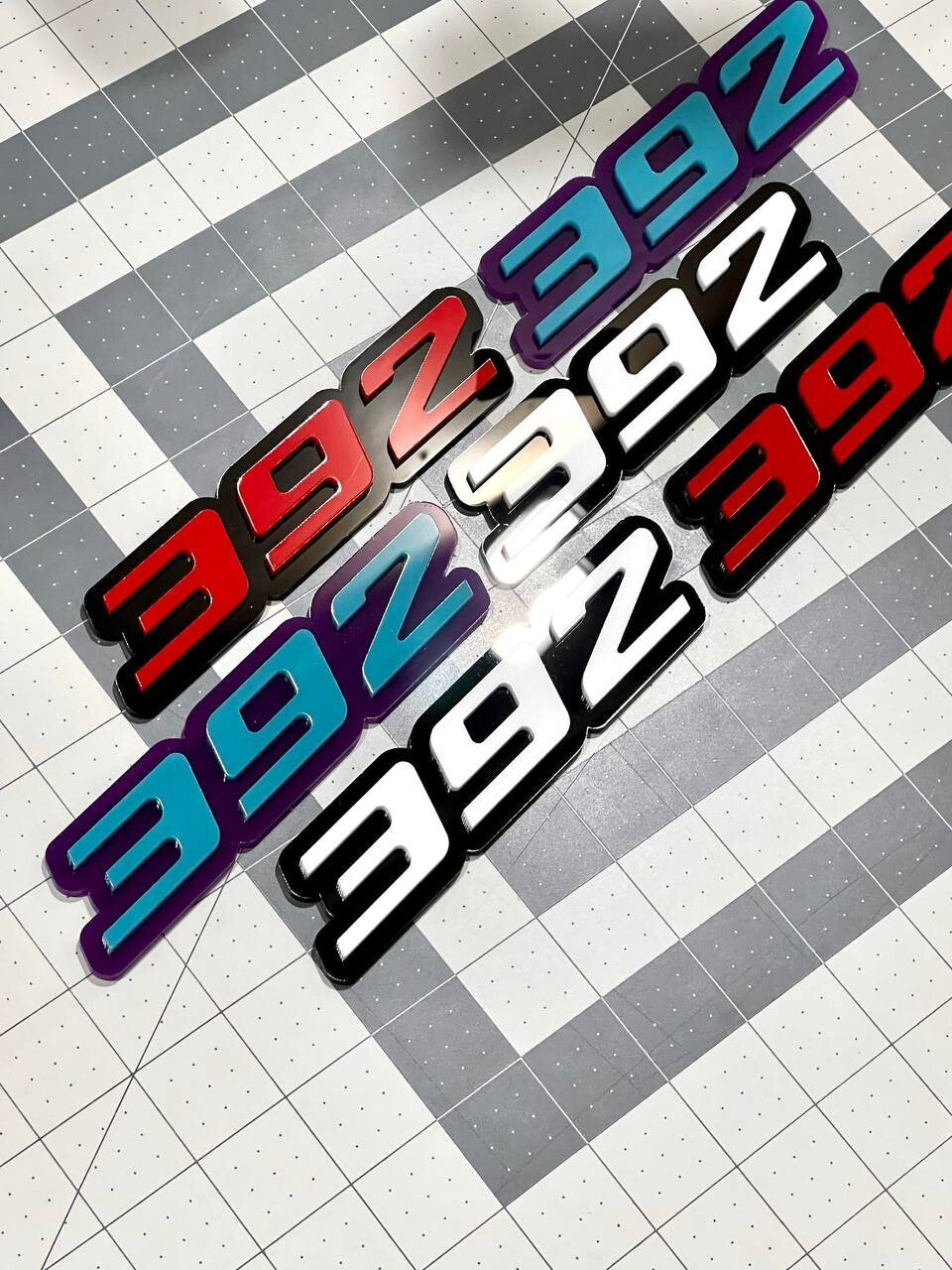 Multicolor 392 Emblems –  392 Side Fender Badges (Set of 2) for 392 Emblem