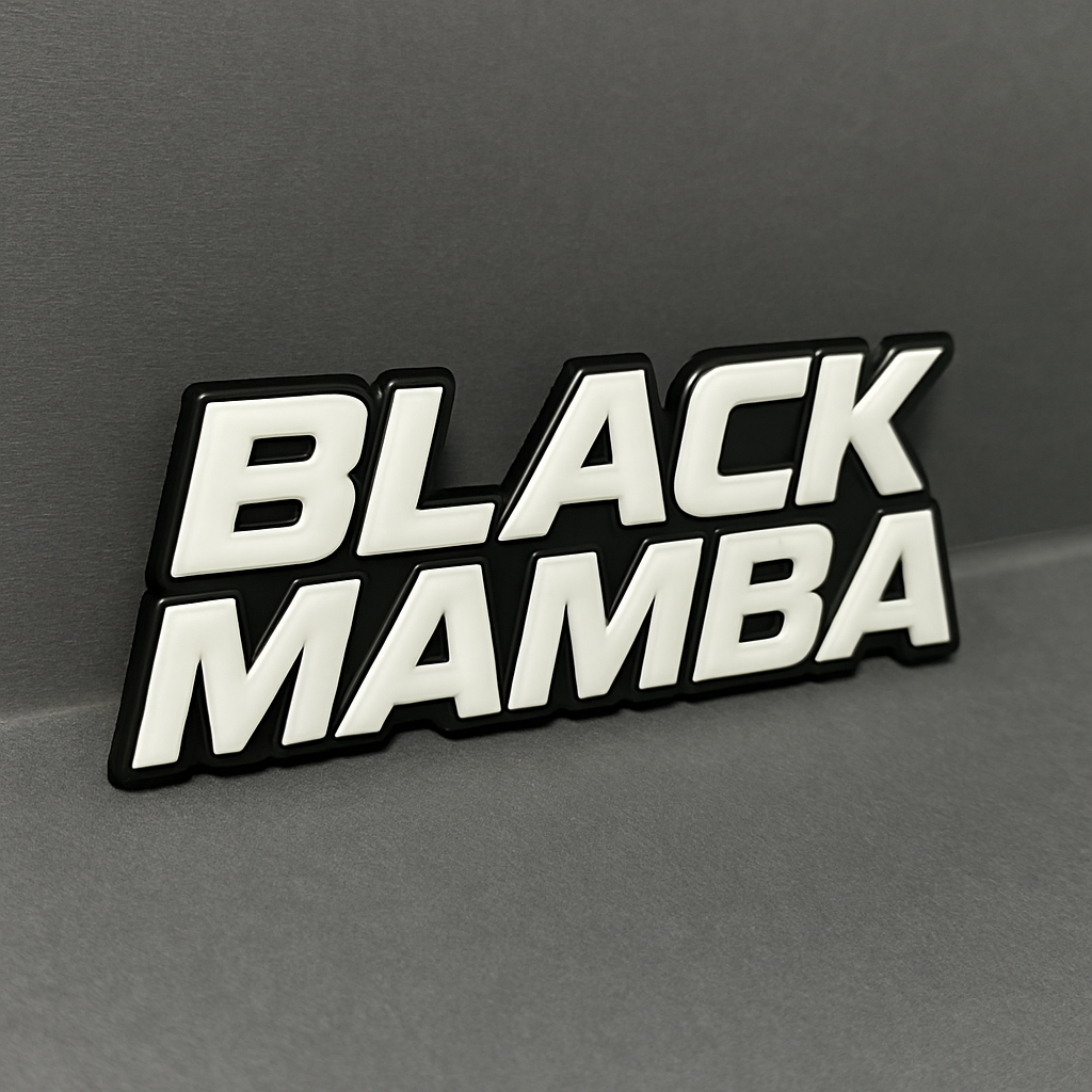 1PC BLACK MAMBA Emblem – Multicolor Acrylic Fender & Tailgate Badge