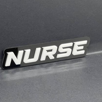 1PC NURSE Emblem – Acrylic Tailgate or Fender Badge for Car, SUV, Truck