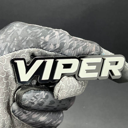 1PC VIPER Emblem – Acrylic Tailgate or Fender Badge for Car, SUV, Truck