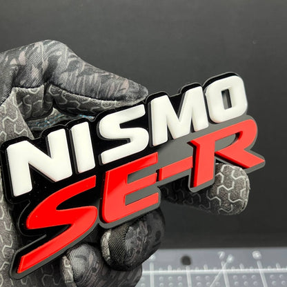 1PC NISMO SE-R Emblem – 3D Car Side Fender, Grille, or Trunk Badge Sticker Decal