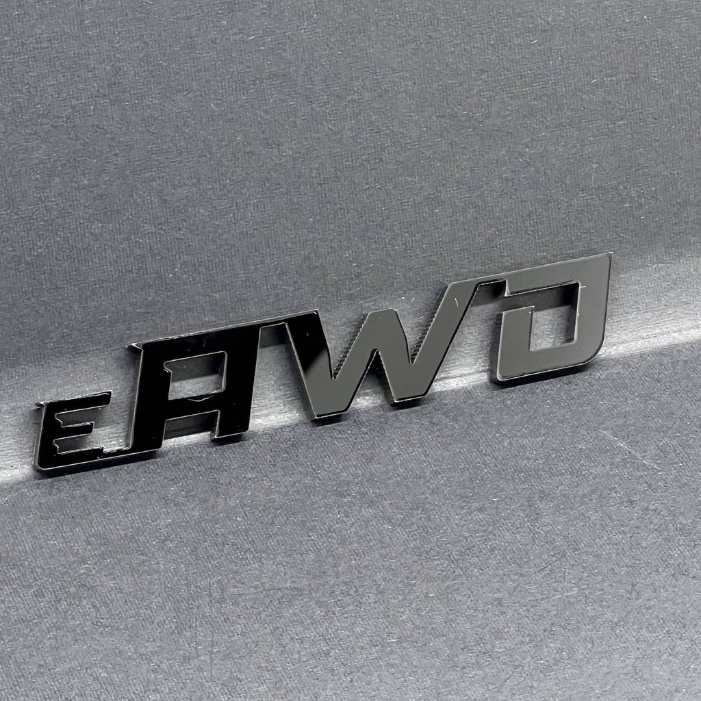1pc e_AWD Rear Bumper Badge Emblem Logo