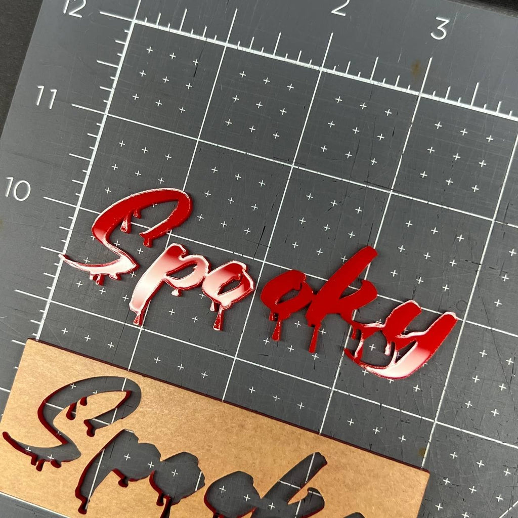 1PC Spooky Emblem Badge – Custom Multicolor 3D Acrylic Car Sticker Decal