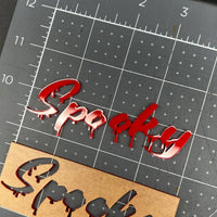 1PC Spooky Emblem Badge – Custom Multicolor 3D Acrylic Car Sticker Decal