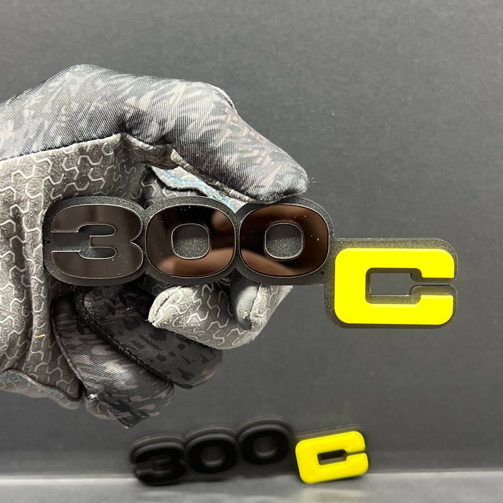 Chrysler 300C 3D Acrylic Emblem Set – Custom Exterior Fender Badge Pair