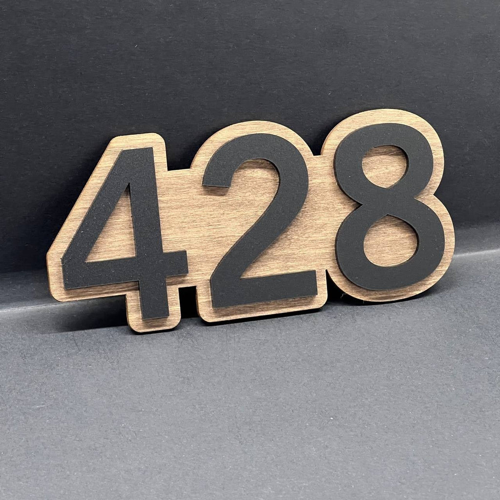 Door Custom 3D House Address Numbers – Laser Cut Door Sign Plaque