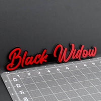 1PC Black Widow 3D Multicolor Acrylic Emblem Badge for Car SUV or Truck