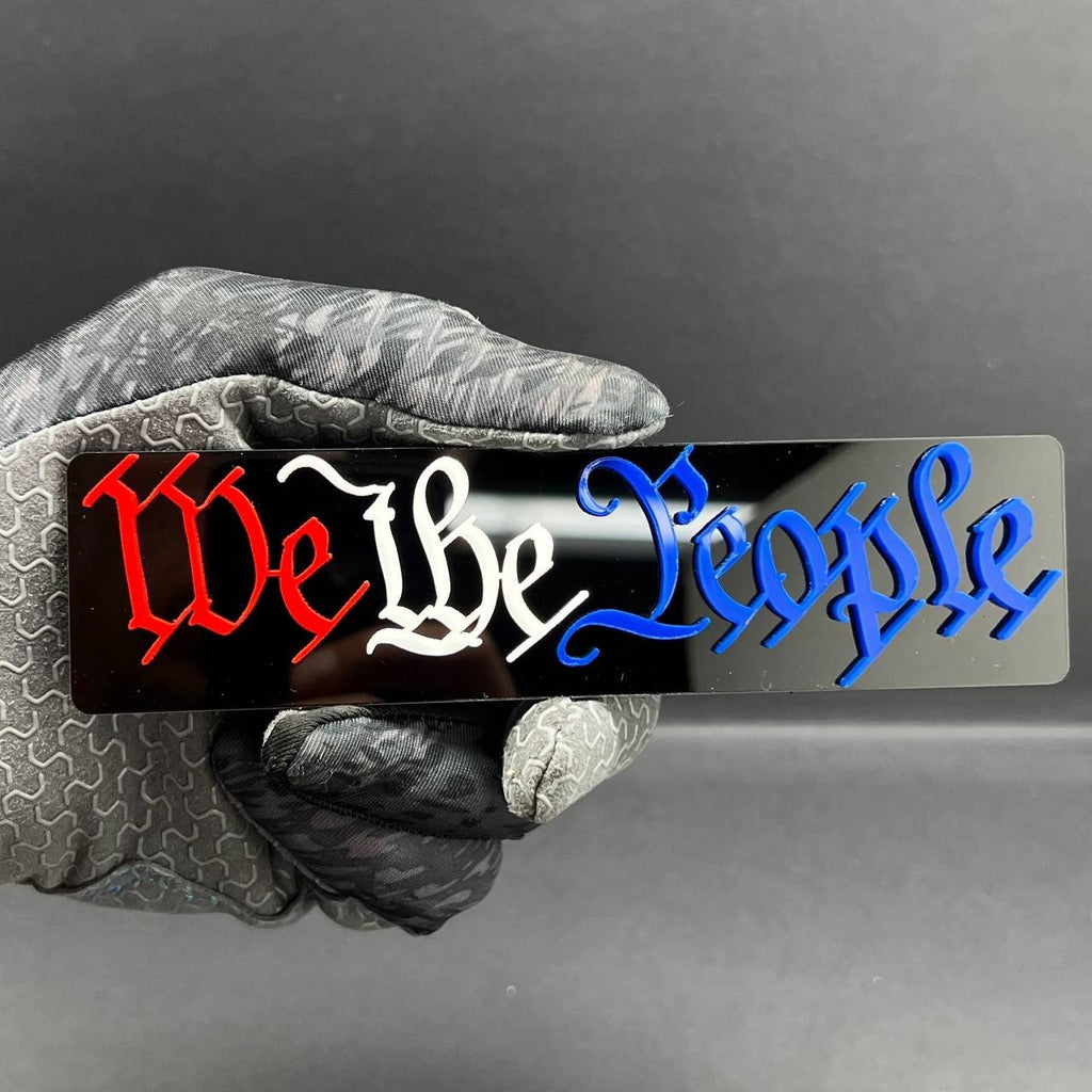 1PC We The People 3D Emblem – Patriotic Badge Logo for Car, Truck, or SUV