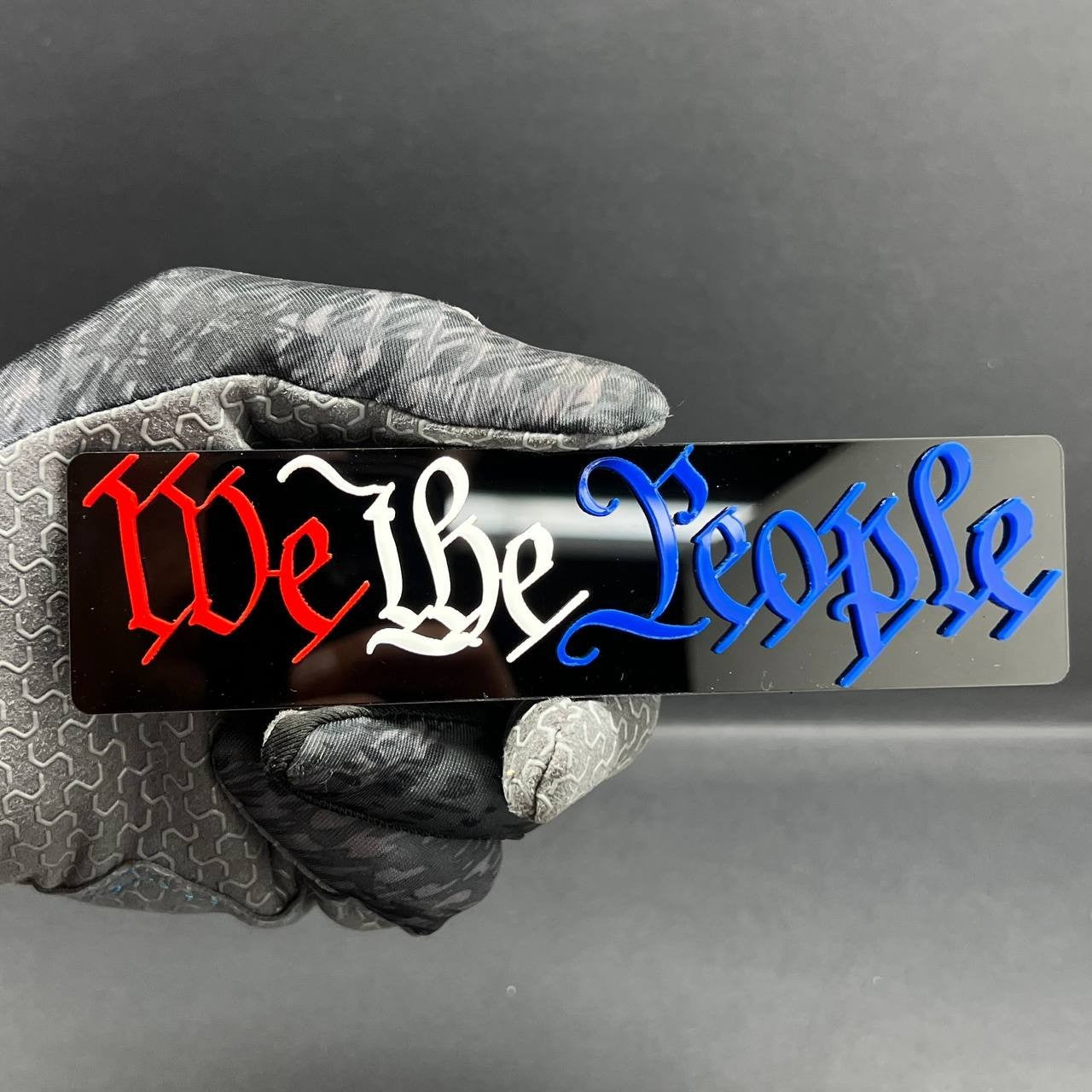 1PC We The People 3D Emblem – Patriotic Badge Logo for Car, Truck, or SUV