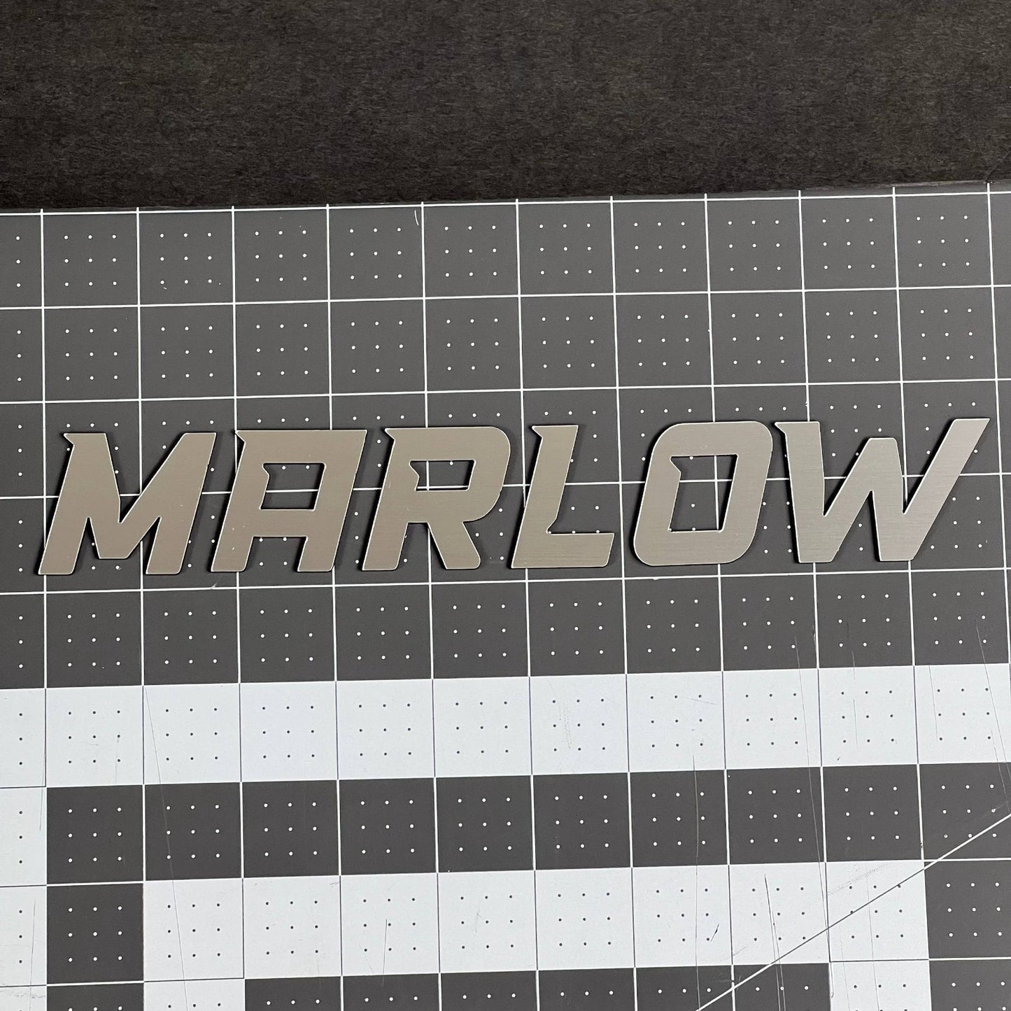 1PC MARLOW Emblem – 3D Multicolor Acrylic Car Badge Decal Sticker