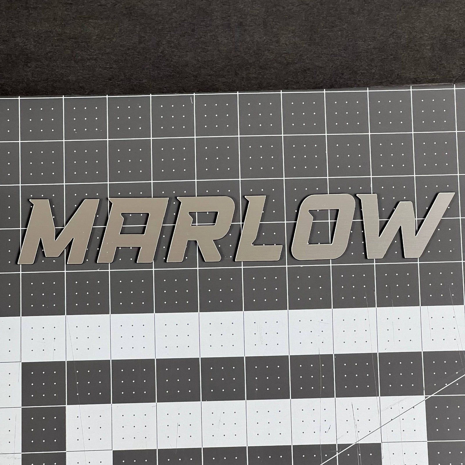 1PC MARLOW Emblem – 3D Multicolor Acrylic Car Badge Decal Sticker