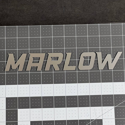 1PC MARLOW Emblem – 3D Multicolor Acrylic Car Badge Decal Sticker