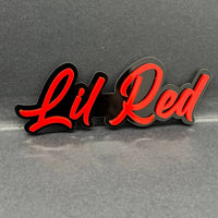 1PC Lil' Red Emblem – Custom 3D Multicolor Acrylic Fender & Tailgate Car Sticke