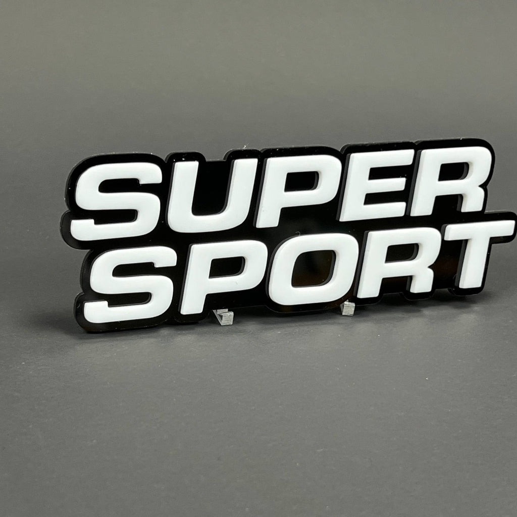 1PC SUPER SPORT 3D Badge – Acrylic Fender Tailgate Car Truck Sticker Decal