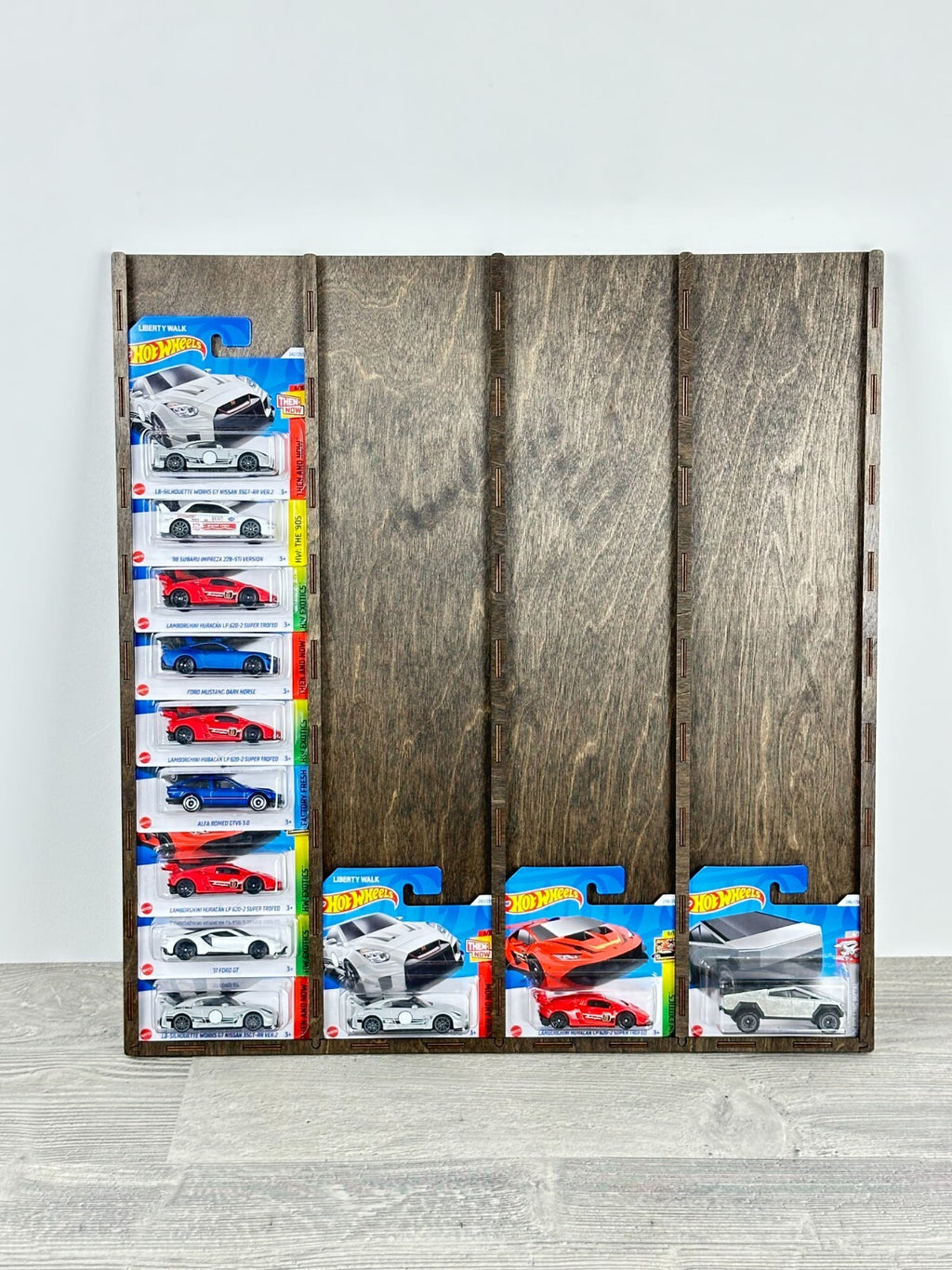 1:64 Toy Car Wall Shelf, Hotwheels Compatible Display Case for 40 Cars