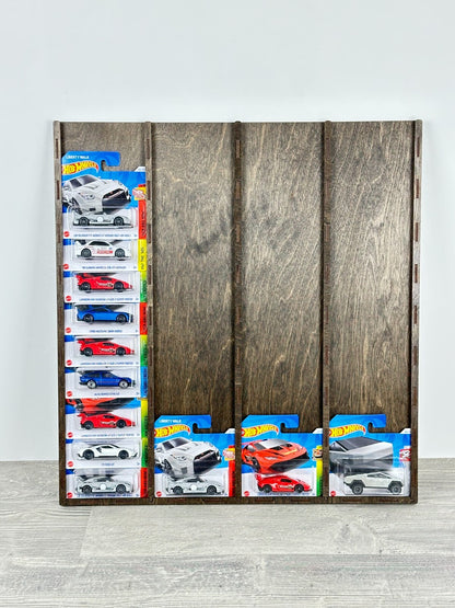 1:64 Toy Car Wall Shelf, Hotwheels Compatible Display Case for 40 Cars