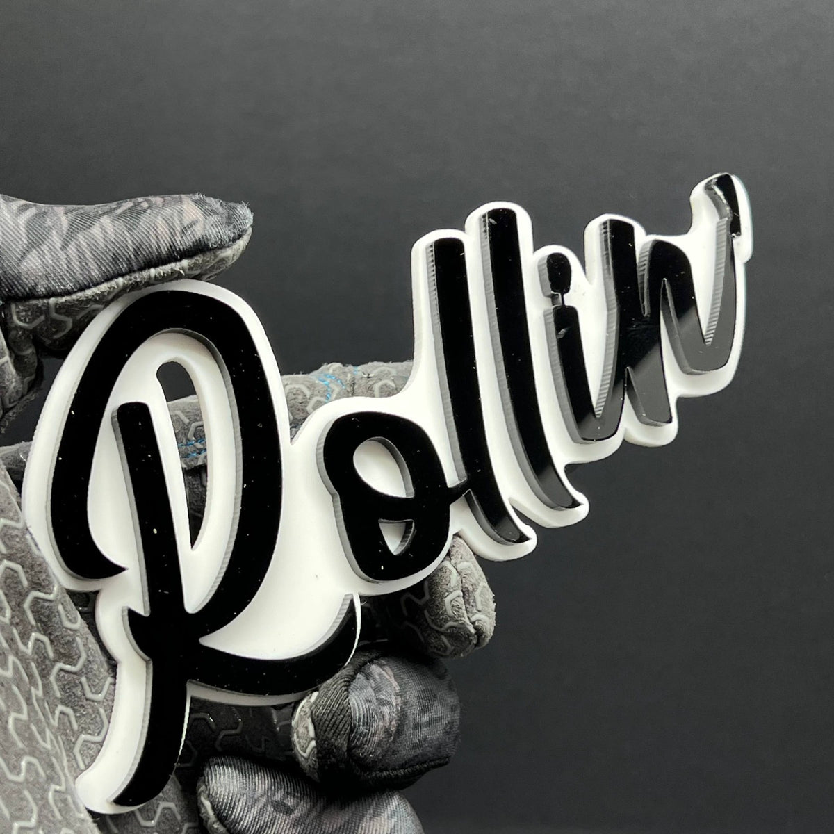 1pcs Rollin 3D Emblem – Multicolor Acrylic Car Badge for Fender & Trunk
