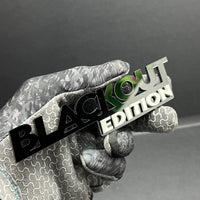 1x BLACKOUT Black Edition Emblem 3D Multicolor Badge 3D Sticker Decal Multicolor