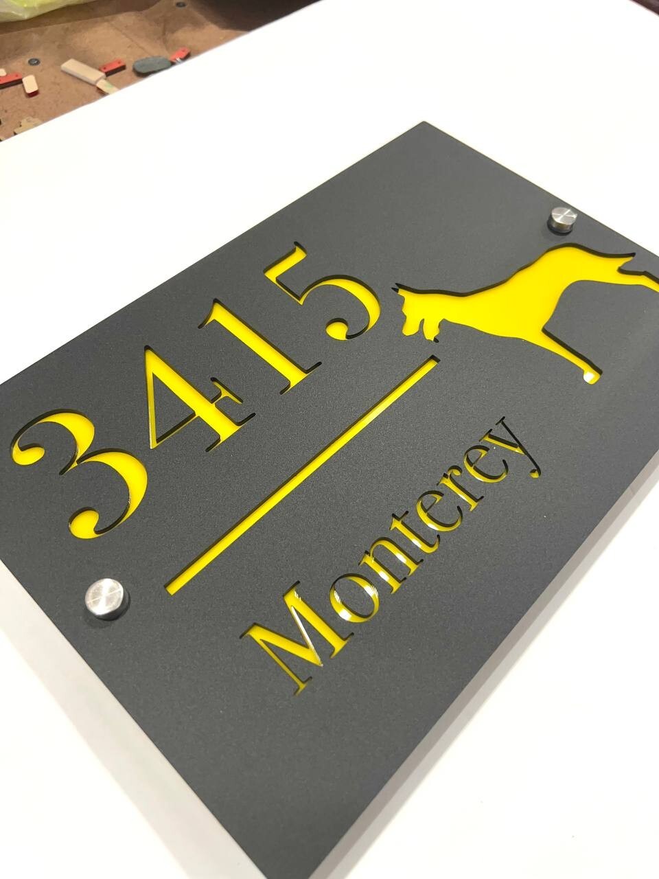 Custom House Number Plaques House Door Number Signs Matt Address Plaques