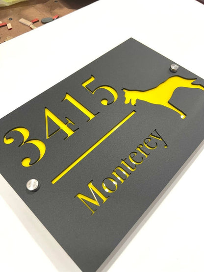 Custom House Number Plaques House Door Number Signs Matt Address Plaques