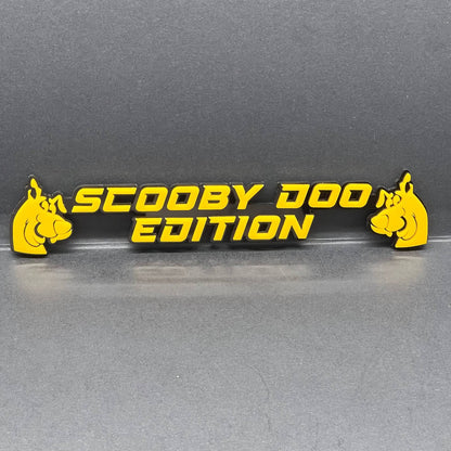 1PC Scooby Doo Edition Emblem – Fun 3D Multicolor Acrylic Car & SUV Badge