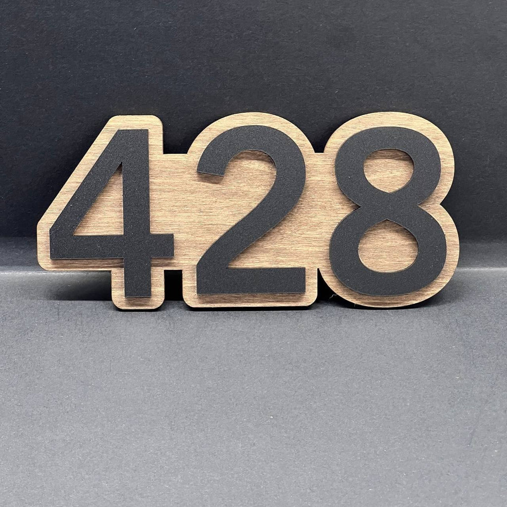 Door Custom 3D House Address Numbers – Laser Cut Door Sign Plaque