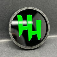 1x MONSTER RATED Multicolor 3D Car Emblem – Durable Acrylic Fender & Trunk Decal