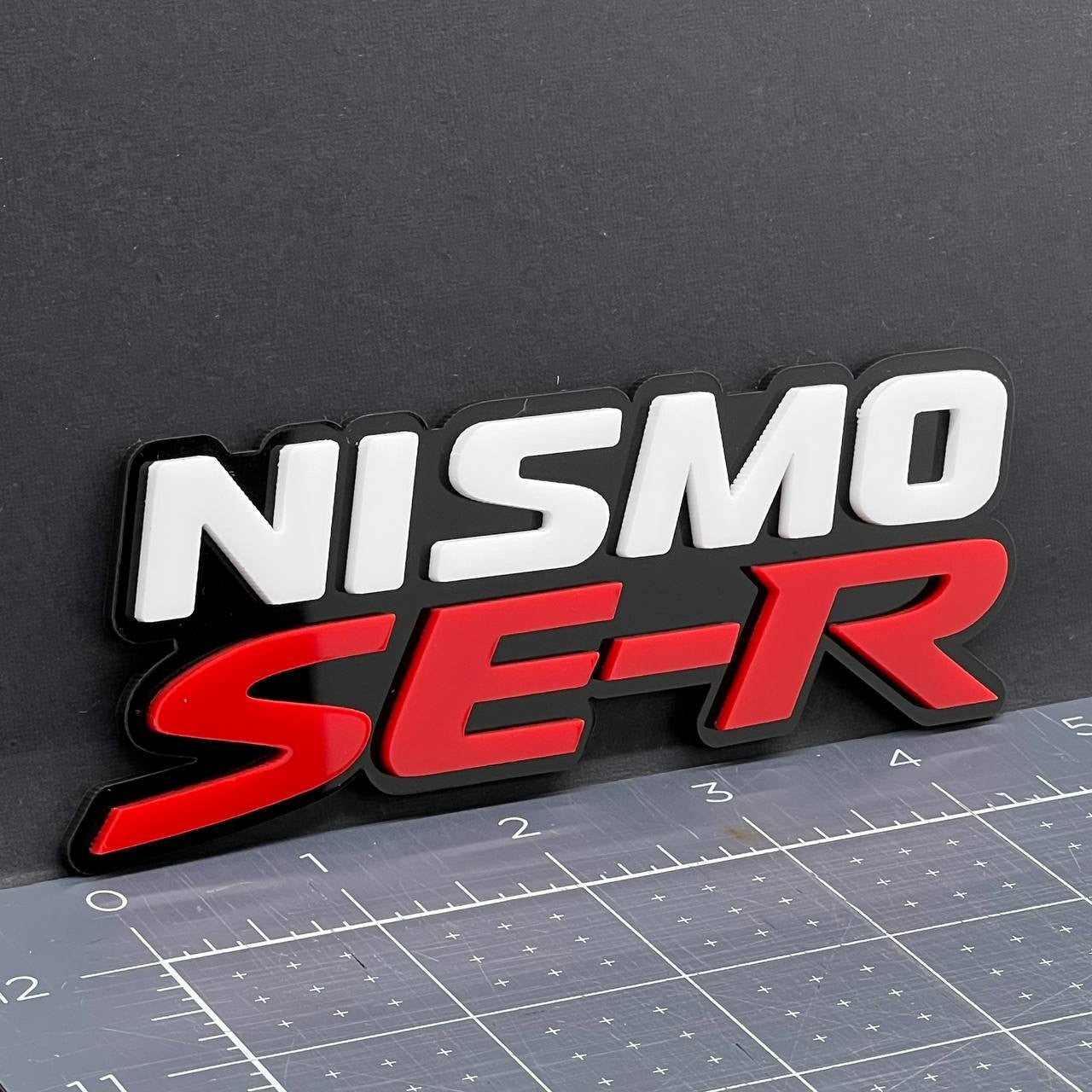 1PC NISMO SE-R Emblem – 3D Car Side Fender, Grille, or Trunk Badge Sticker Decal