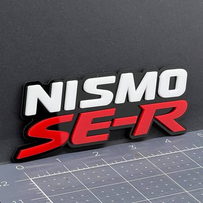 1PC NISMO SE-R Emblem – 3D Car Side Fender, Grille, or Trunk Badge Sticker Decal