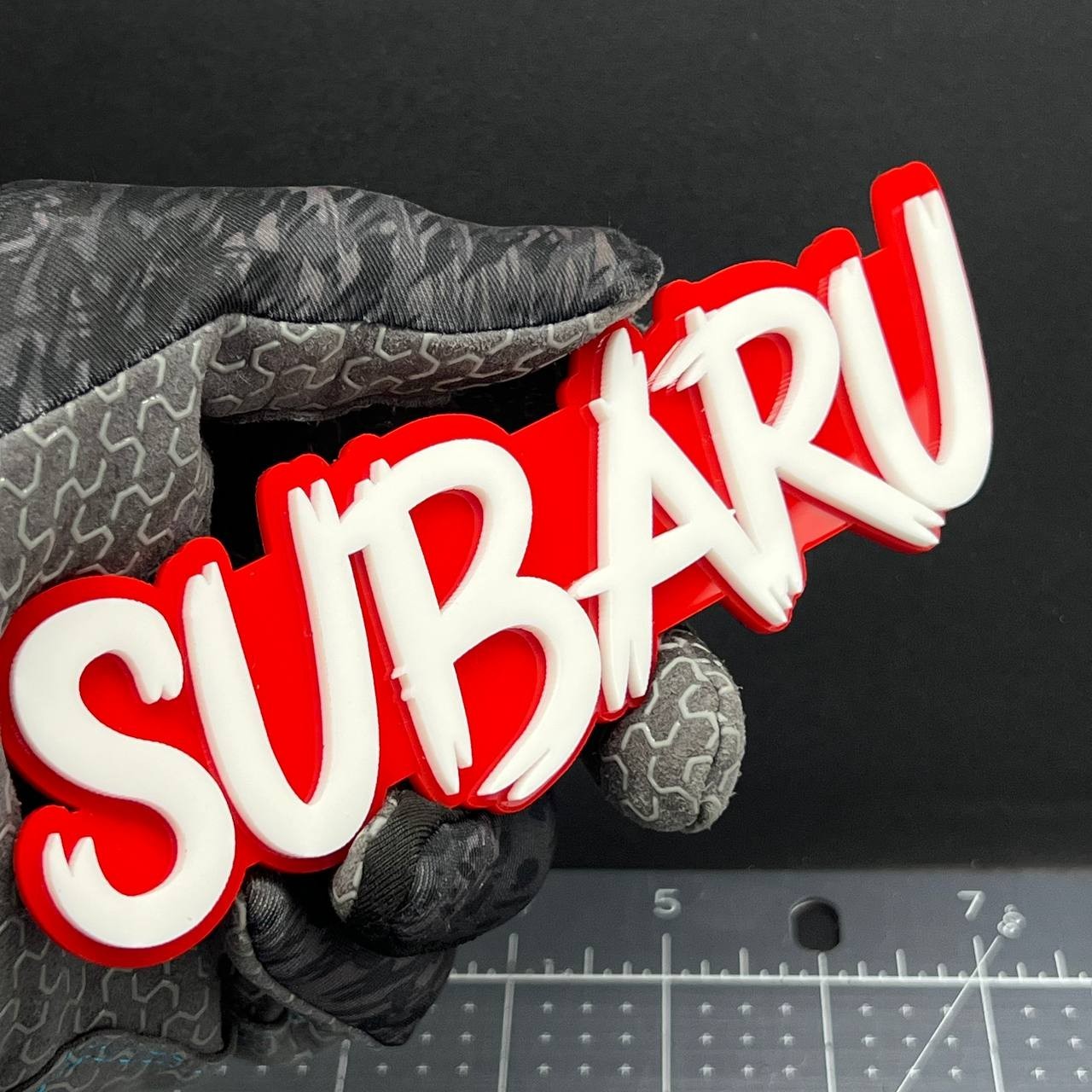 1PC Subaru Emblem – 3D Multicolor Acrylic Exterior Car Badge Decal for Subaru