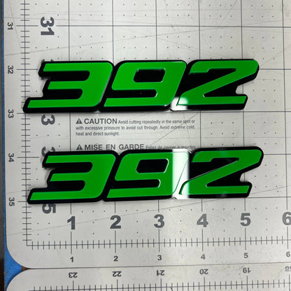 392 3D Emblems – Pair of Acrylic Side Fender Badges for Muscle Cars (2PCS)