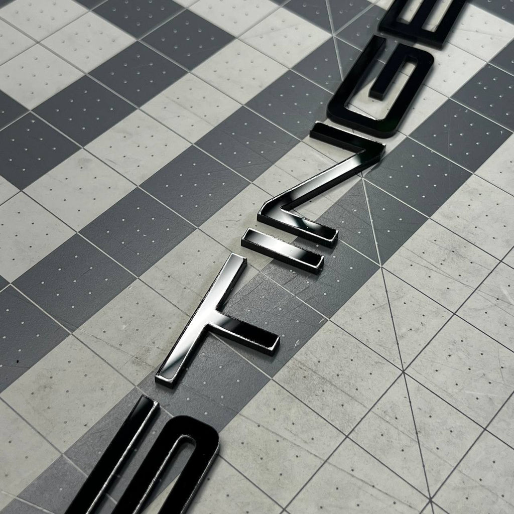 1PC STINGER Black Emblem – 3D Acrylic Fender or Trunk Badge for KIA STINGER