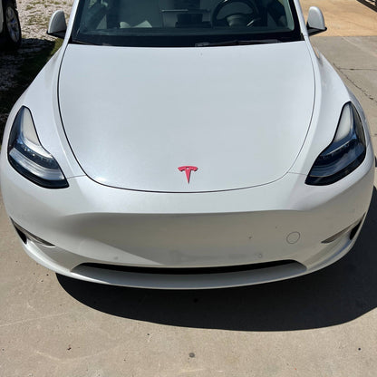 2PCS Tesla 3D Emblems – Multicolor Acrylic Badges for Car & SUV