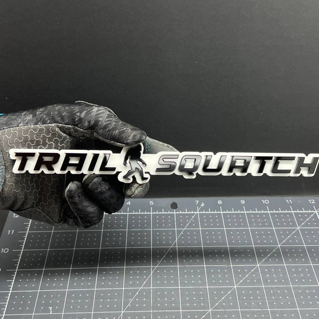 1PC Sasquatch Trail Emblem Durable Multicolor Acrylic Car Truck Fender Tailgate