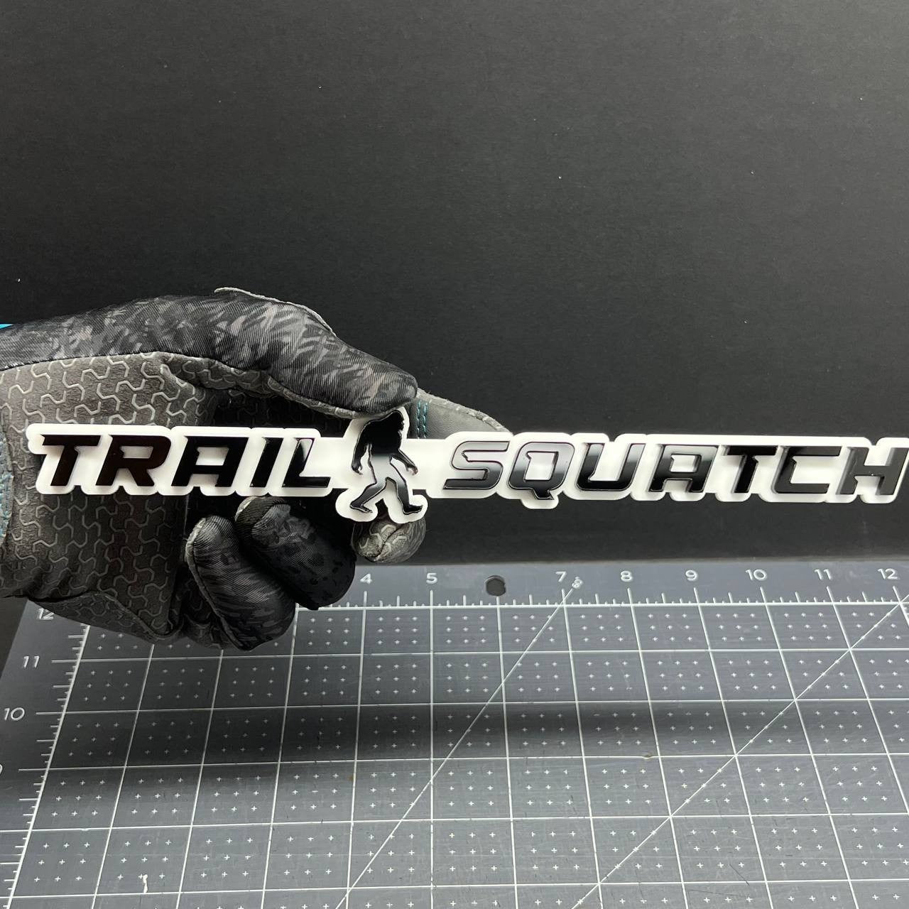 1PC Sasquatch Trail Emblem Durable Multicolor Acrylic Car Truck Fender Tailgate
