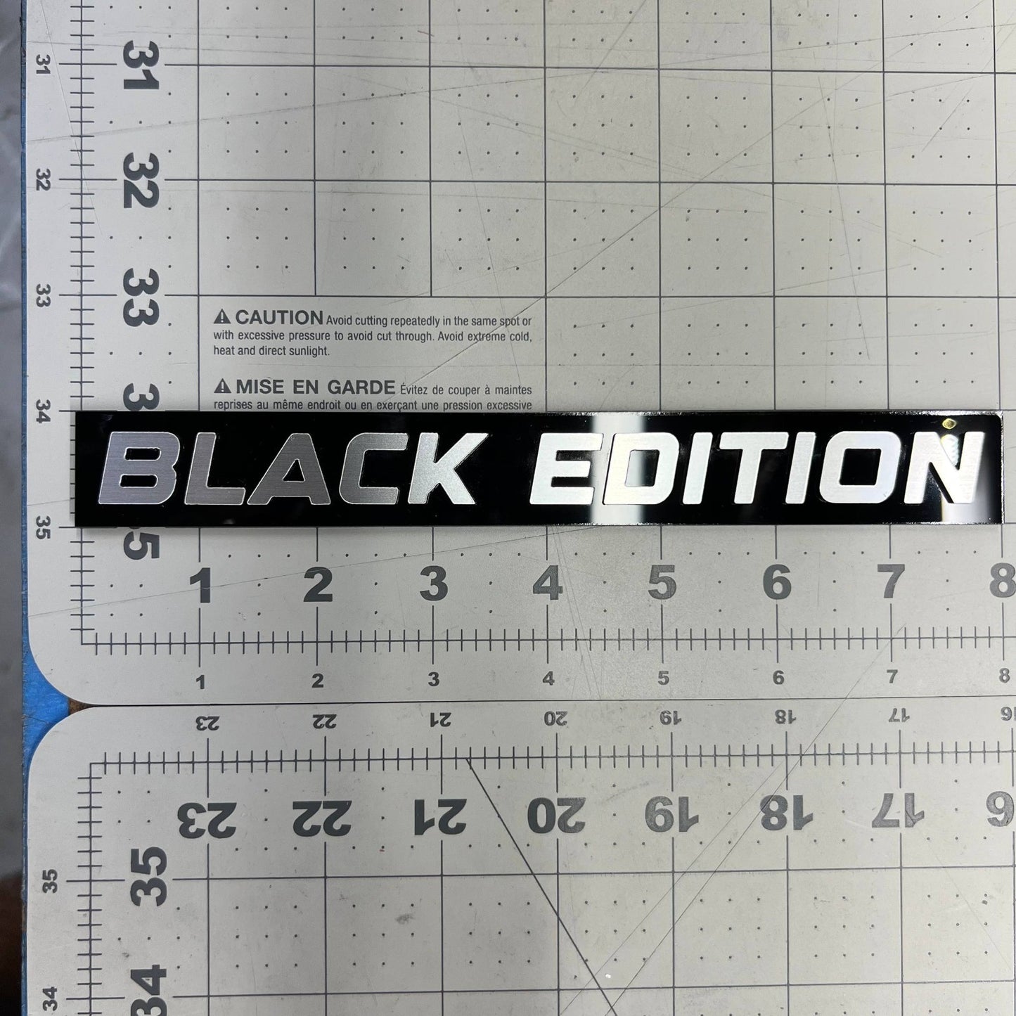1PC Black Edition Emblem – Custom 3D Acrylic Multicolor Car & Fender Badge