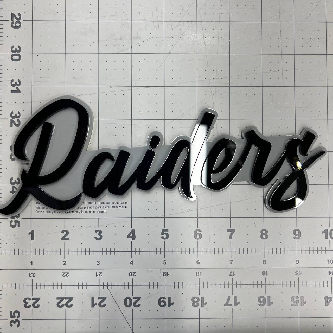 1PC Raiders Emblem – 3D Multicolor Acrylic Car Fender & Tailgate Badge
