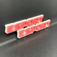 1PC ESPORT Emblem – 3D Acrylic Multicolor Tailgate Fender Car Truck SUV Badge