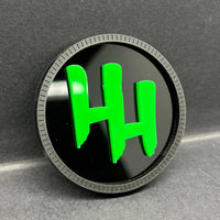 1x MONSTER RATED Multicolor 3D Car Emblem – Durable Acrylic Fender & Trunk Decal