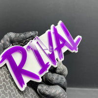 1PCS RIVAL Emblem – Custom 3D Multicolor Badge for Car, Truck & SUV