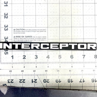 1pc INTERCEPTOR Multicolor 3D Car Emblem – Durable Badge for Car, SUV & Truck