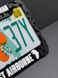 Veteran U.S. Army CUSTOM Black License Plate Frame Cover, Frame, car frame