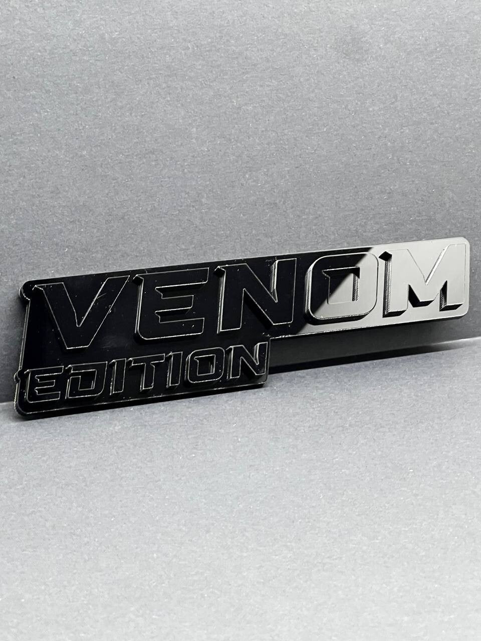 1pcs Venom Black Edition Emblem Car Badges Badass 3D Sticker Decal Multicolor