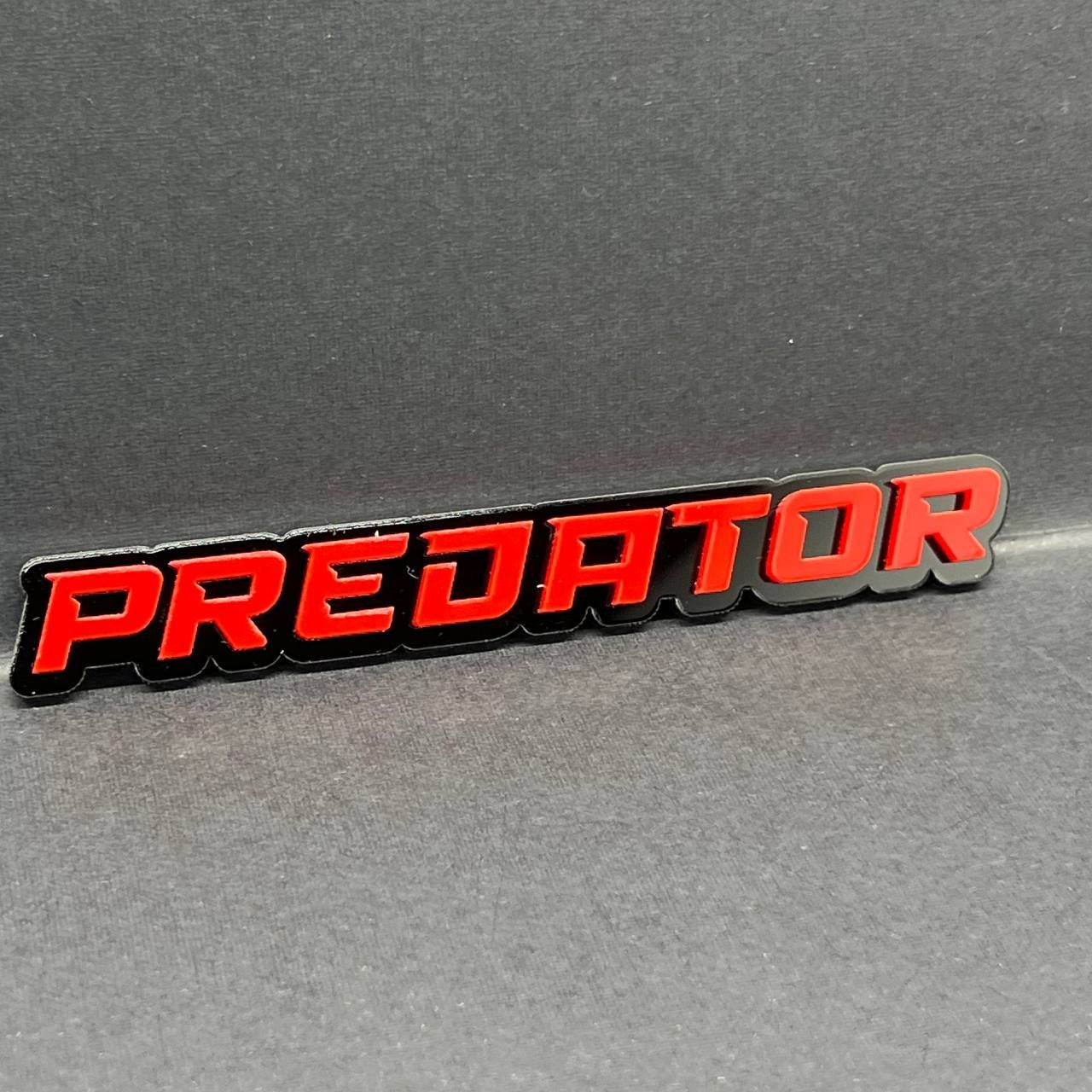 1PC Predator Emblem – Custom 3D Acrylic Multicolor Badge for Ford F-150 & Trucks