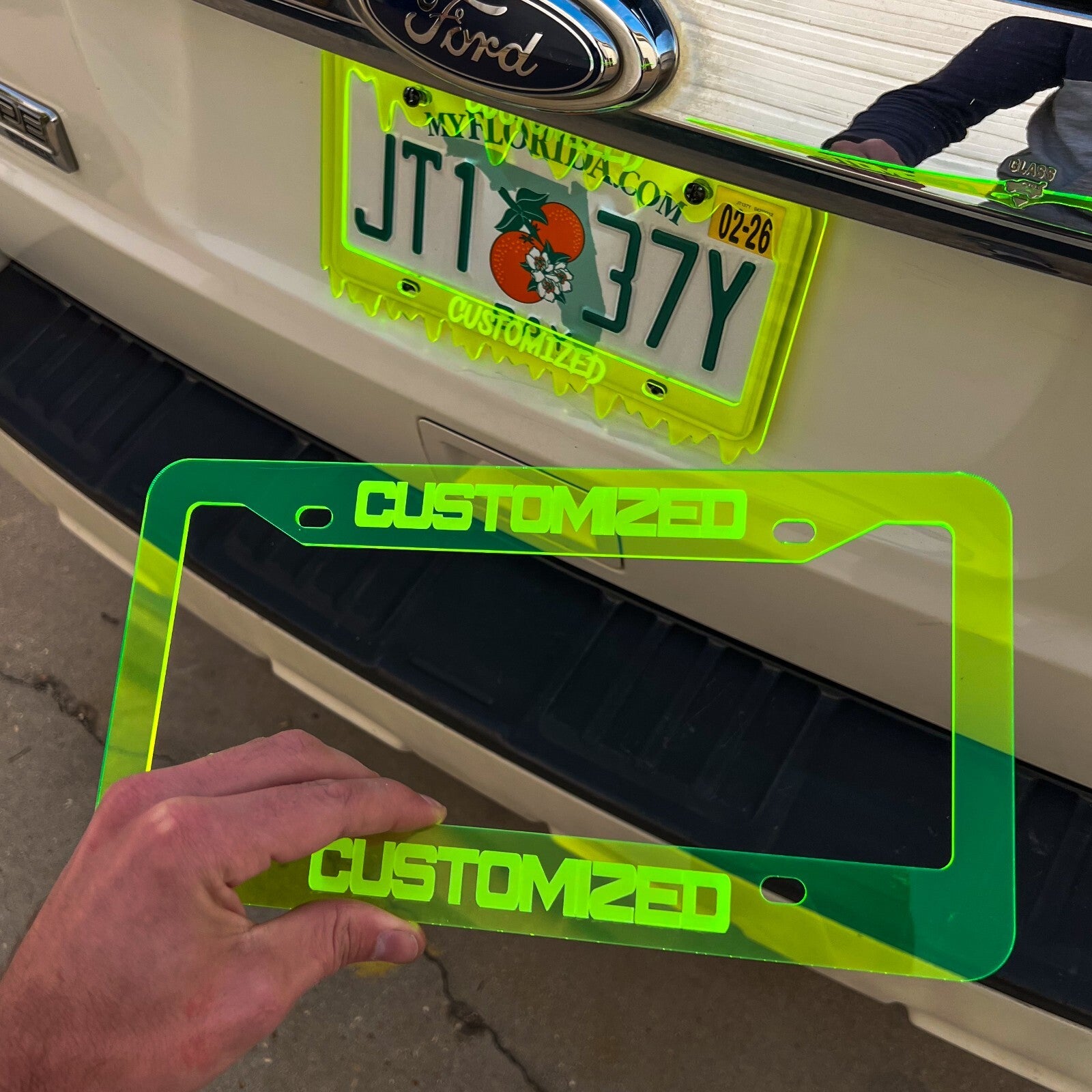 CUSTOM PERSONALIZED License Plate Frame COLOR CHOICE