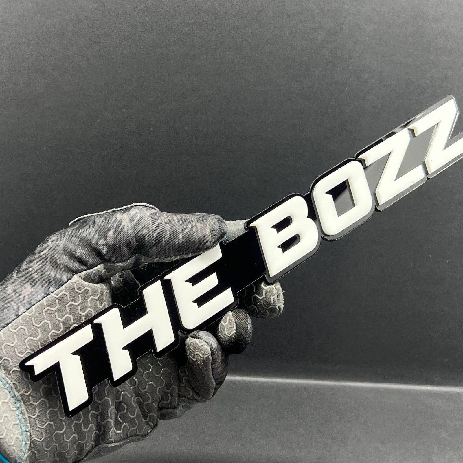 1PC THE BOZZ Badge – Custom 3D Multicolor Acrylic Car Fender & Tailgate Sticker