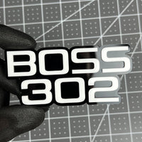 1PC BOSS 302 Emblem – Custom 3D Acrylic Multicolor Car Fender Sticker