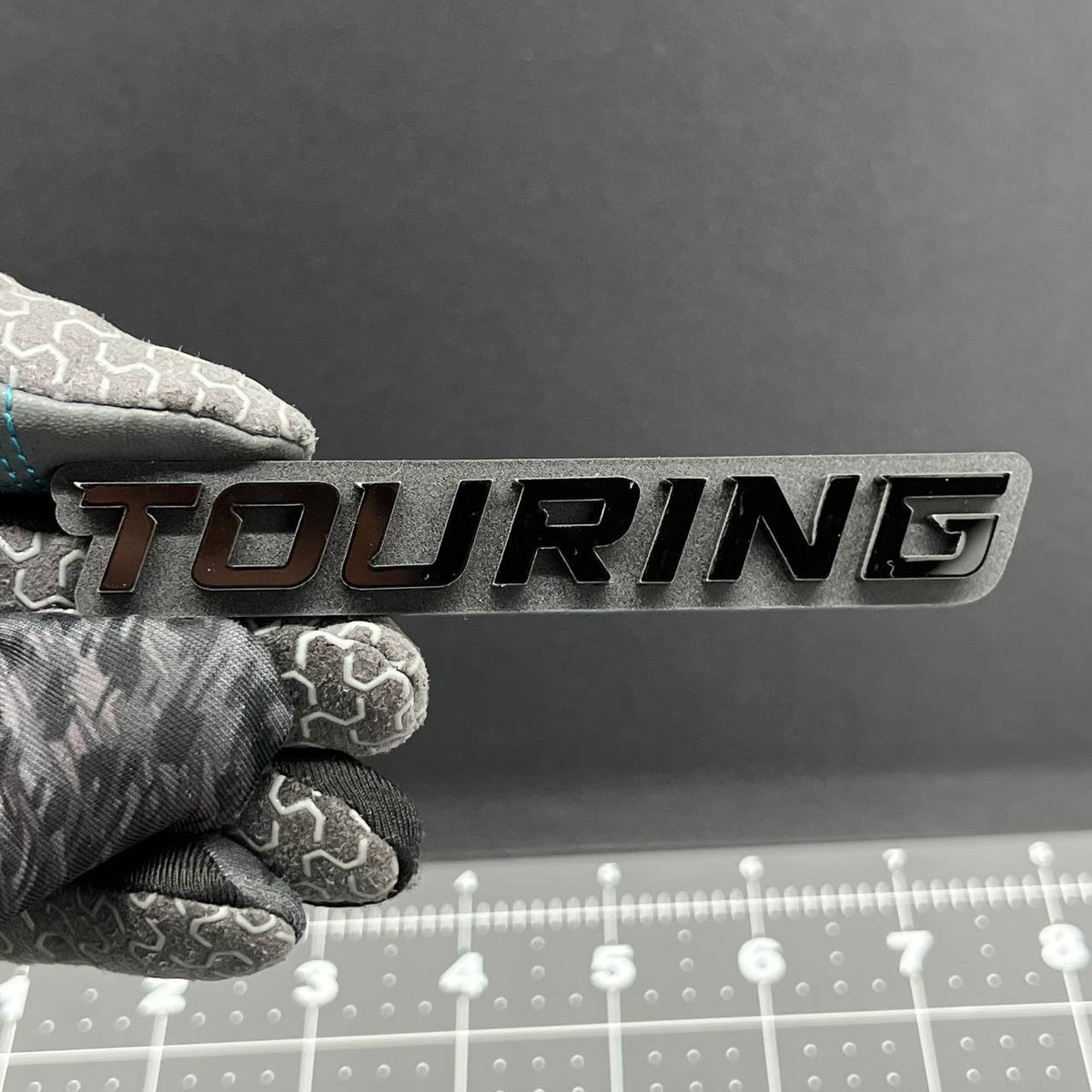 1PC TOURING Emblem – 3D Acrylic Tailgate Badge Decal for Car, Truck, SUV
