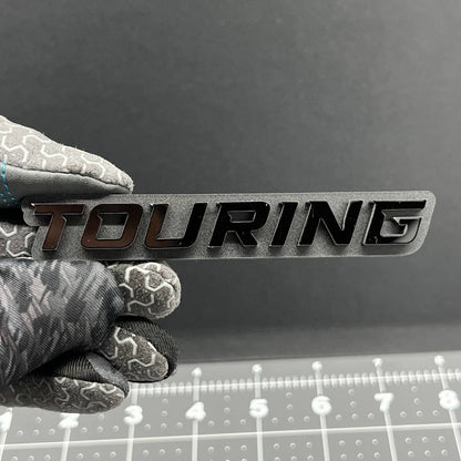 1PC TOURING Emblem – 3D Acrylic Tailgate Badge Decal for Car, Truck, SUV